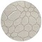 Homeroots 8' Beige And Brown Round Abstract Washable Indoor Outdoor Area Rug 600512 - alternate 4