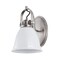 Jonathan Y Phineas 7" 1-Light Adjustable Farmhouse Bohemian Iron LED Vanity Light, White/Nickel JYL1114B - alternate 4