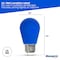 Bulbrite 25-Watt Equivalent Ceramic Blue Color S14 Weatherproof Outdoor E26 Medium Base LED Light Bulb, 10PK 862322 - alternate 2