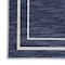 Homeroots 6' X 9' Navy Blue And Ivory Indoor Outdoor Area Rug 545539 - alternate 6