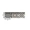 Homeroots 6" X 6" Charcoal And White Mosaic Peel And Stick Removable Tiles 390785 - alternate 2