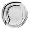 Elama Sarah 12 Piece Porcelain Black Ribbon Dinnerware Set, Service for 4 in White and Black 750123737M - alternate 5