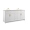 James Martin Vanities Bellshire 72" Double Vanity, Bright White w/ 3 CM Eternal Jasmine Pearl Silestone Top 660-V72-BW-3EJP - alternate 3
