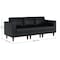 Flash Furniture HERCULES Artemis Black LeatherSoft Reception Sofa w/4 AC Outlets/2 USB/2 USB-C Ports ZB-8921-3S-BLK-GG - alternate 5