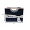 Homeroots 12" X 12.5" X 9.5" White Blue Foldable Fabric Basket Set Of 3, 3PK 364160 - alternate 3