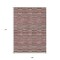 Homeroots 9' X 12' Red Beige And Copper Striped Washable Indoor Outdoor Area Rug 587936 - alternate 4