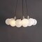Jonathan Y Aubrey 24" 3-Light Mid-Century Glam Frosted Glass Orb LED Chandelier, White/Brushed Nickel JYL1329A - alternate 2