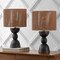 Jonathan Y Sherry 22" Bohemian Coastal Hourglass Totem Resin w/Hand-Woven Paper Rope Drum Shade LED Table, 2PK JYL5513C-SET2 - alternate 4