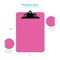 Davis Group Plastic Clipboard, Spring Clip, Transparent Pink, 6PK 4877-43-06 - alternate 3