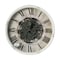 Homeroots Rustic White Industrial Gear Vintage Wall Clock 401297 - alternate 1