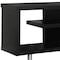 Homeroots 60in Dark Brown Cabinet Enclosed Storage TV Stand 332882 - alternate 3