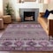 Homeroots 8' X 10' Purple Plum And Gray Tribal Washable Indoor Outdoor Area Rug 615425 - alternate 4