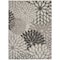 Homeroots 9' X 12' Gray And Silver Floral Indoor Outdoor Area Rug 564203 - alternate 7