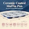 Bakken-Swiss 6-Cup Cake/Muffin Pan Set, Blue, Teal, Marble, Golden, Cream, Aluminized Steel, Non-Toxic SBKCRSTBKBULMUF - alternate 5