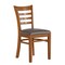 Flash Furniture HERCULES Ladder Back Cherry Wood Restaurant Chair - Mocha Vinyl Seat XU-DGW0005LAD-CHY-MCHV-GG - alternate 1