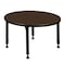 Regency Round Kee Height Adjustable Classroom Activity Table, 30 in W, 30 in L, Neo Walnut TB30RNDNWAPBK - alternate 3