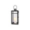 Homeroots Set of Three Clear And Black Glass And Stainless Steel Tabletop Lantern Candle Holders, 3PK 719760 - alternate 3