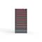 Strong Hold 11 drawer cabinet - (4x 2ft, 4x 4ft, 2x 5ft, 1x 9ft) - Red accents - Electronic Lock S3060-PPRAS-1102DS - alternate 1