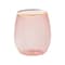 Smarty Had A Party Clear Pink with Gold Elegant Stemless Plastic Wine Glasses (12 oz.), 64PK 3712C-PG-CASE - alternate 1