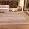 Homeroots 9' X 12' Pink Blush And Burgundy Striped Washable Indoor Outdoor Area Rug 614825 - alternate 4