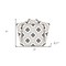 Homeroots 7" X 7" Black and White Rosa Peel and Stick Removable Tiles 399958 - alternate 2