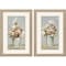 Homeroots Set Of Two Country Arrangement Distressed Gold Framed Wall Art, 2PK 649152 - alternate 1