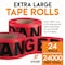Xpose Safety Danger Tape, PVC, Danger Do Not Enter, High Visibility Red, 3 in W., 1000 ft L., 24 PK PDDNT-24-X - alternate 2