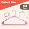 Campior Premium Pink Clothes Hangers, Slim, Durable, with Shoulder Grooves for Coats and Laundry, 150PK CMPPLH150PK - alternate 4