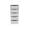 Homeroots 18" White and Gray Five Drawer Standard Chest 544006 - alternate 1