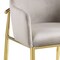 Homeroots Set of Two Gray and Gold Velvet And Wood and Metal Dining Side Chairs, 2PK 573311 - alternate 5