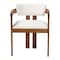 Baxton Studio Carice Modern Cream Boucle Dining Chair 256-13793-ZORO - alternate 5