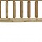 Homeroots Natural Clear Finish Cedar Log Twin Headboard 370313 - alternate 3