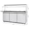 Koolmore 72 in. Commercial Refrigerated Prep Station with Sneeze Guard and Buffet Slide, 15 Pans Storage KM-RBT-72CSFG - alternate 5