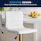 Flash Furniture White Vinyl Adjustable Barstool with Gold Base, PK2 2-CH-92023-1-WH-G-GG - alternate 5