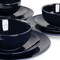 Elama Luna 18 Piece Porcelain Dinnerware Set in Dark Blue EL-LUNA18-DB - alternate 4