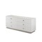 Homeroots 26" White Gloss MDF Dresser Table 284151 - alternate 3