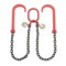 Mytee Products Grade 80 V Bridle Chain, Tow Recovery G80 3/8in x 3ft Chain 7100# Lbs, Two 15in J-Hook, Cradle Grab Hook CH383V-15J-PLGH-G80 - alternate 1