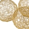 Homeroots Set of Three Gold Aluminum Decorative Orbs, 3PK 373741 - alternate 4