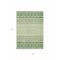 Homeroots 3' X 5' Green Sage And Ivory Geometric Washable Indoor Outdoor Area Rug 613843 - alternate 4