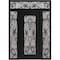 Vdomdoors Aluminum Door Iron 1601 Black Entry Steel Metal Classic Painted 60 x 94 (12+36+12 x 80+14)-Left Ins IRON1601EXD-BLK-W12+36+12xH80+14-LH-I - alternate 1