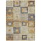 Homeroots 3' X 5' Linen Blue And Copper Geometric Washable Indoor Outdoor Area Rug 605043 - alternate 5
