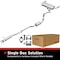 Bre Exhaust Exhaust System, Aluminized Steel; With Muffler; 2-1/4 Inch Pipe Diameter; Single Exhaustdual 106-0504 - alternate 2