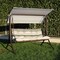 Sunjoy 3-Seat Deluxe Outdoor Patio Garden Swing, Made in Italy, with Steel Frame, Adjustable Canopy A215012701 - alternate 1