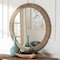 Bali & Pari Geralyn Japandi Natural Seagrass Round Wall Mirror 248-13814-ZORO - alternate 3