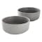 Soho Lounge Bryant Park 2 Piece 6 Inch Stoneware Cereal Bowl Set in Gray 750123485M - alternate 1