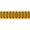 Brady Outdoor Vinyl 1.938 in Black on Yellow Letters O Card of 10 Labels, 10PK 1534-O - alternate 1