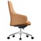 Leisuremod Celeste Office Chair in Upholstered Leather and Iron Frame with Swivel and Tilt, Acorn Brown CO20LBRL - alternate 2