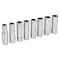Performance Tool 8 pc. 1/2 in. Dr. Metric Deep Socket Set, 6 Point, Chrome Vanadium, Storage W32400 - alternate 1