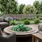 Homeroots Green Round Reflective Fire Pit Glass 479093 - alternate 3