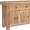 Homeroots 72in Natural Solid Wood Three Drawer Sideboard with Five Doors 634323 - alternate 3